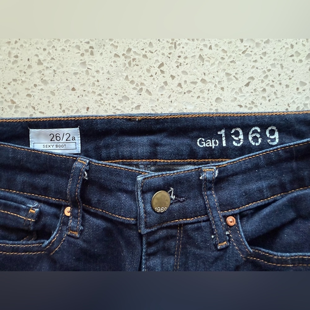 GAP 1969 Women's Dark Wash Sexy Boot Jeans Size 2A
